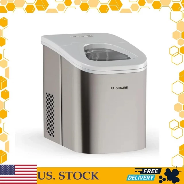 FRIGIDAIRE 26 LB. Countertop Ice Maker EFIC117SS, Stainless Steel
