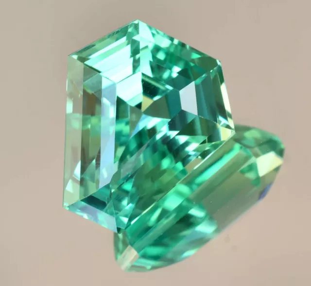 Flawless 16.55 Ct Natural Bi-Color Parti Sapphire Certified Fancy Cut Gemstone