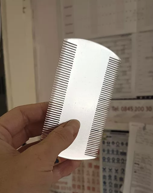 Nit Comb Metal Large 4" Double Sided Head Lice Metal Hair Nit Comb Headlice Nits