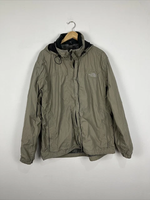 The North Face Khaki Rain Coat Mountain Jacket Mens XL pit to pit 25"