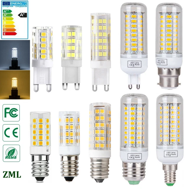 Ampoules LED De Maïs E14 E27 B22 5W 6W 15W - 220-240V - Lumière Chaude - Neuves