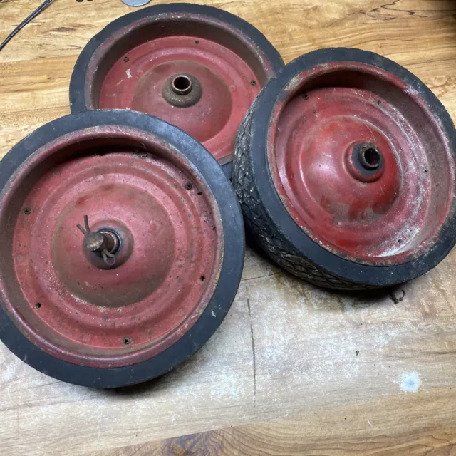 king O'lawn 3 wheels for Gas Lawn Edger Wheels, Front and Side