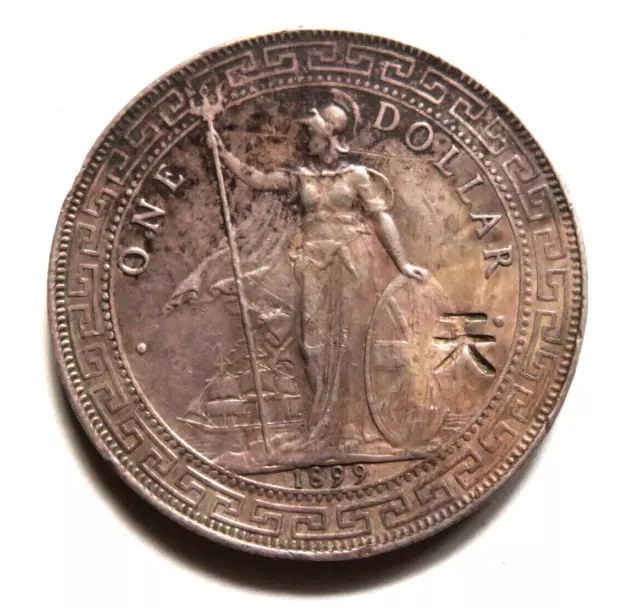 Great Britain.  1899-B Trade Dollar.. gVF - Single chop mark on both sides