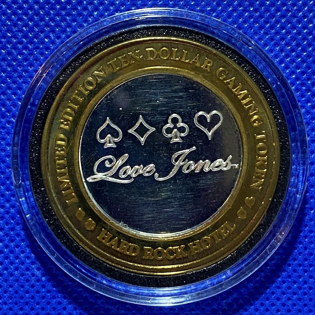 Hard Rock Las Vegas $10 Silver Strike - Love Jones - G Mint