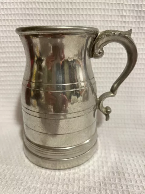 Fine English Pewter-Made In Sheffield, ENG.-Ornate Tankard/Mug/Stein