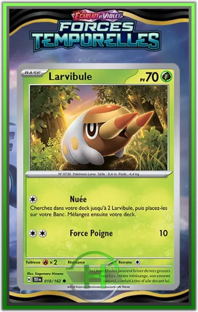 Larvibule - EV5:Forces Temporelles - 018/162 - Carte Pokémon Française Neuve