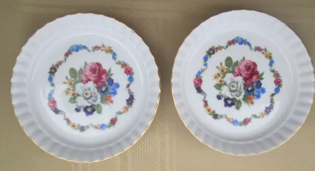 Vintage Bareuther Waldsassen Trinket Dish Tray Floral 4 1/3" ~ Made in Bavaria