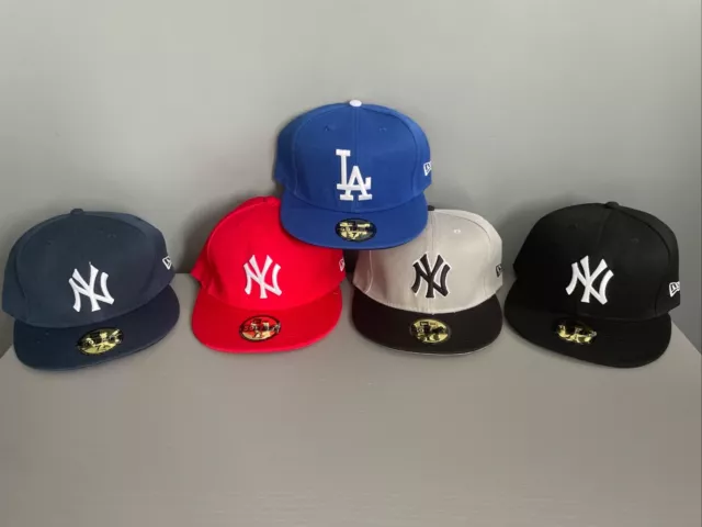 NEW ERA 59FIFTY MLB NY and LA  Fitted Cap 7 1/4 Multiple Colours | Brand New