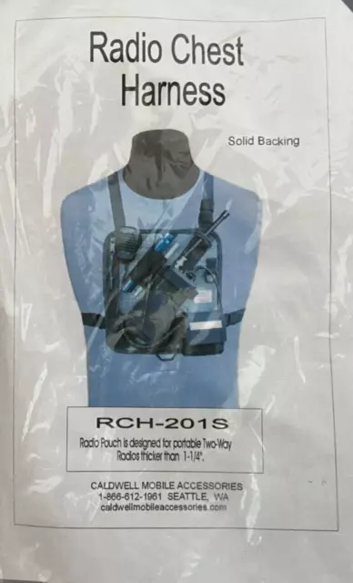 Hands Free Radio Chest Harness W/ Battery pocket  RCH# 201-S