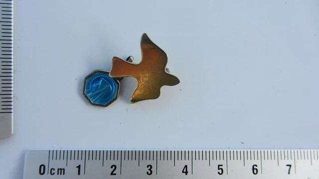 Broche Ancienne Ange - Bijou Vintage à Médaillon Photo - Occasion