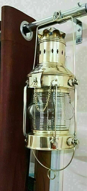 Nautische Öllampe aus Messing, Maritime Schiffslaterne, Bootslichtlampe,...