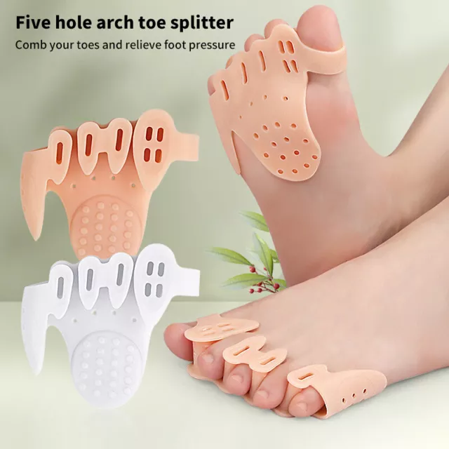 1Pair Silicone Toe Spreader Separator Bunion Hallux Valgus Corrector Foot Care