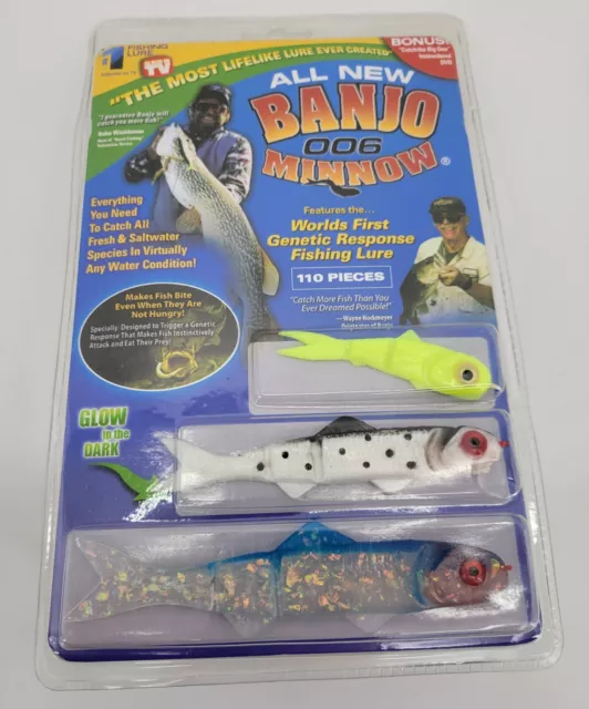 LOT OF 20 Banjo Minnows 5.25'' Fish Assorted Colors 5 Of Each And