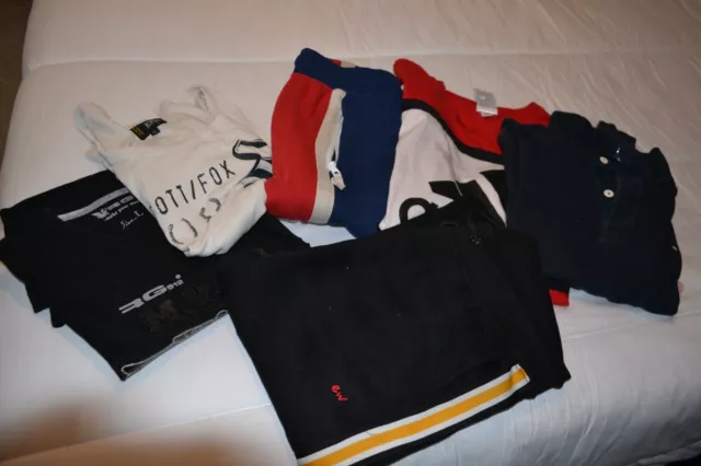Lot De 12 Vêtements Hommes Taille M - Marques : Zara, Artengo, Freegun, Burgard, Mozia - Occasion Très Bon état