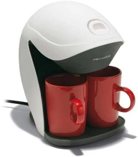 Recolte Grand Kaffe Duo Weiß GKD-1 (W) 4 Tassen oder Weniger