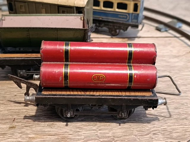 Train jouet ancien JEP France Nord wagons tôle métal 1930s vintage tin