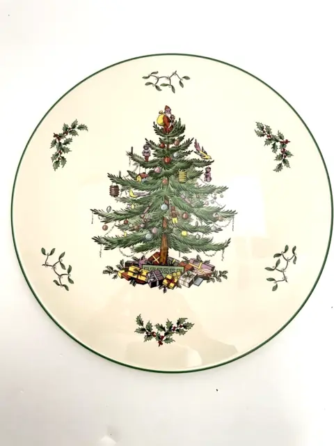 Spode Christmas Tree Gateau Cake Serving Plate 11¼" S3324 1938 BA45