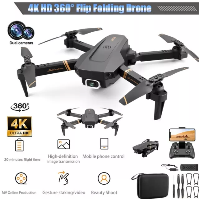 4DRC V4 RC Drone 4K Camera HD WIFI FPV Drone Foldable Quadcopter Children's Gift