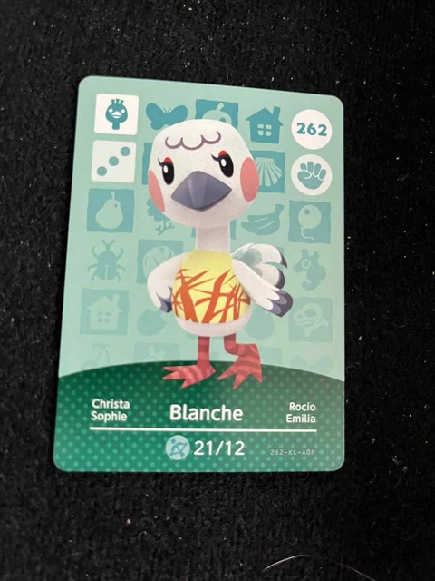 Carte Amiibo Animal Crossing - Import Japon - Série 3 N° 262 Sophie Blanche - Consoles