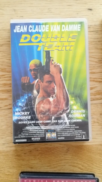 VHS DOUBLE TEAM Jean Claude Van Damme JCVD K7 video rare Rodman Rourke ...