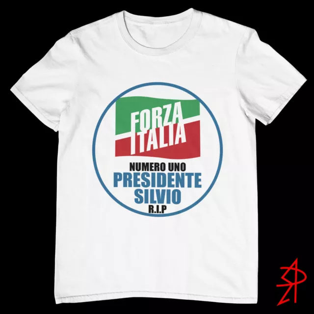 T-Shirt Berlusconi Silvio Forza Italia R.I.P Shirt funny gift bunga bunga
