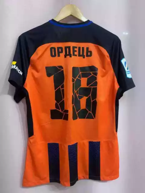 Shakhtar Ukraine Match Getragen Zu Hause Fussball Shirt Trikot Ivan Ordets #18
