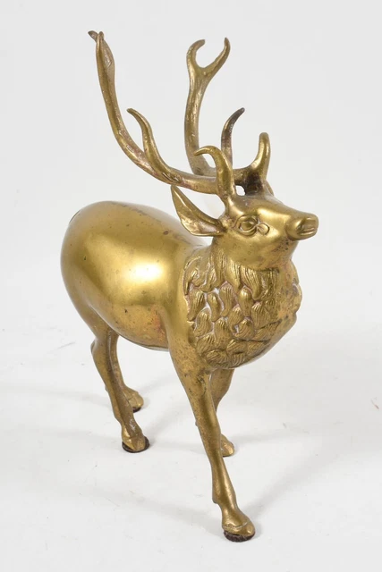 L85H37- Figur Hirsch aus Messing
