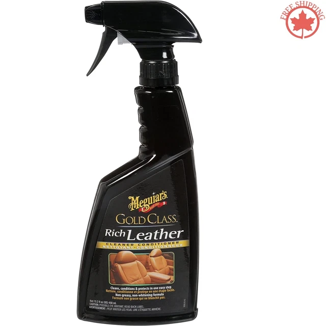 Meguiar's Gold Class Leather Spray - 3-in-1 Clean, Condition, Protect - 510g