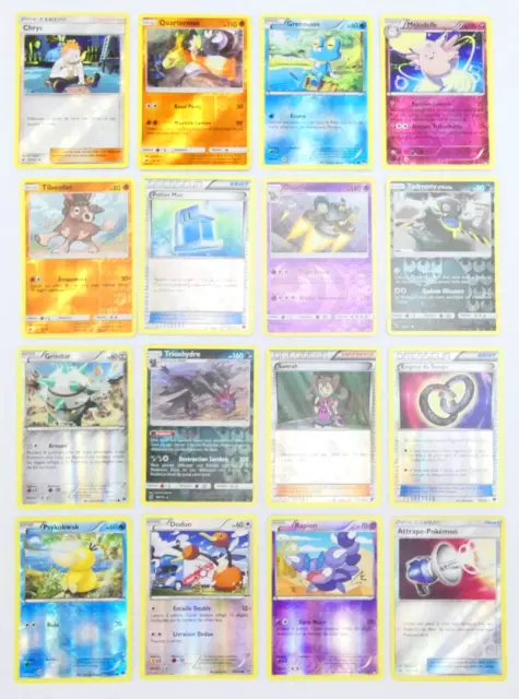 Lot 16 Cartes Pokemon Francaises Reverse