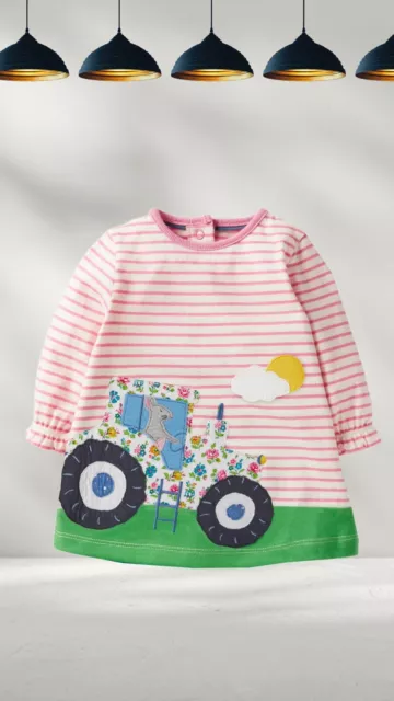 Ex Baby Boden Long Sleeve Big Applique Jersey Applique Top (A Bit Defect)