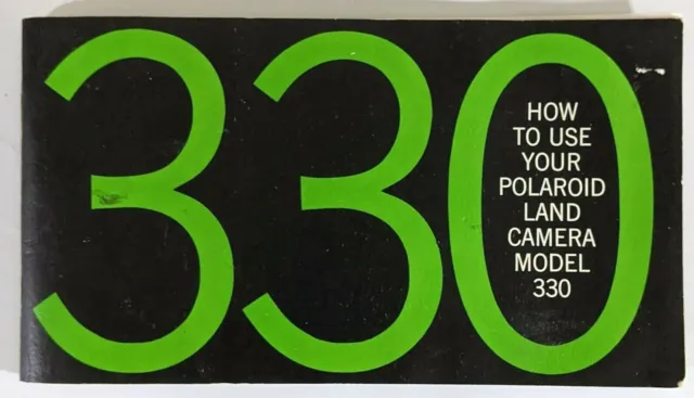 Polaroid 330 instrucciones de cámara terrestre fotografía manual de colección