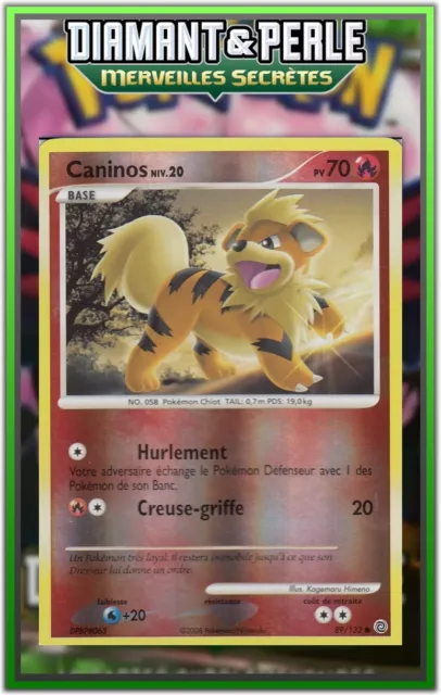 Caninos Reverse - DP03:Secret Wonders - 89/132 - French Pokemon Card