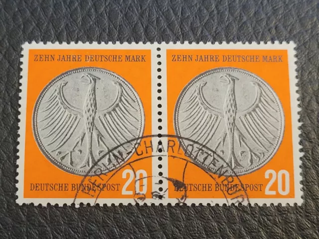 BRD/Bund PLATTENFEHLER Michel-Nr.: 291 III und "BERLIN-Charlottenburg" Stempel