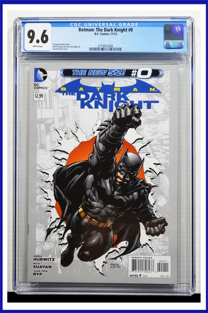 Batman The Dark Knight #0 CGC Graded 9.6 DC November 2012 White Pages Comic Book
