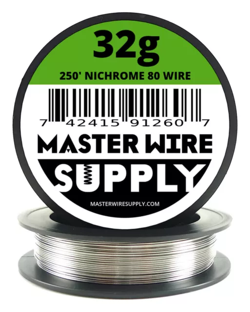 MWS - Nichrome 80 - 250 ft - 32 Gauge Round Wire