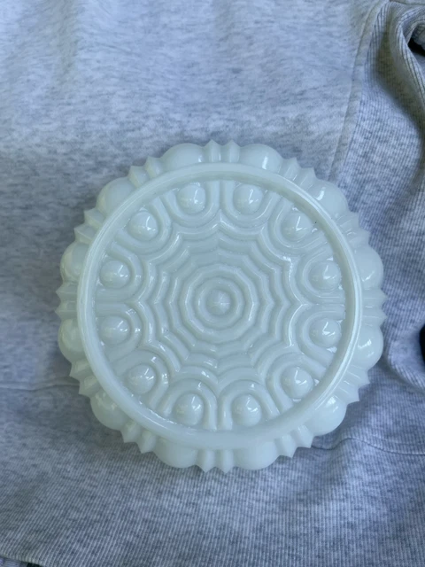 Scalloped Edge | Milk Glass | Dish |
