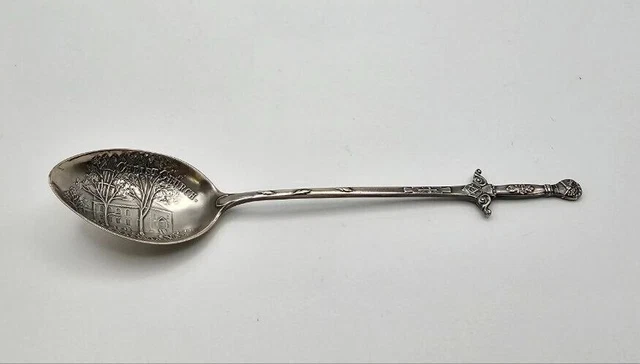 Vintage Christ Church Alexandria Virginia Sterling Silver  Souvenir Spoon 8.8g