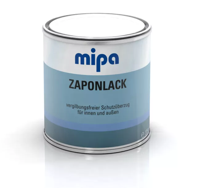 Mipa Zaponlack - Acrylklarlack, glänzend/ 375 ml,transparent,vergilbungsfrei