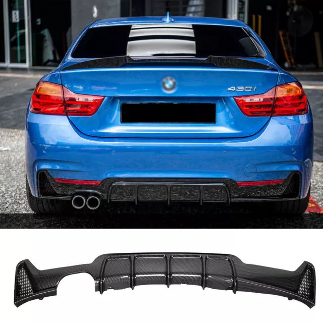 Pour BMW F32 F33 F36 M Sport Performance Diffuseur Arrière Carbone Style