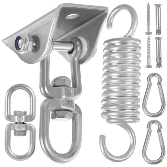 Supporto Per Sedia Amaca A C In Acciaio – Altezza Regolabile, Portata 100 Kg, Per Esterno/Interno, Con Ganci A S Inclusi