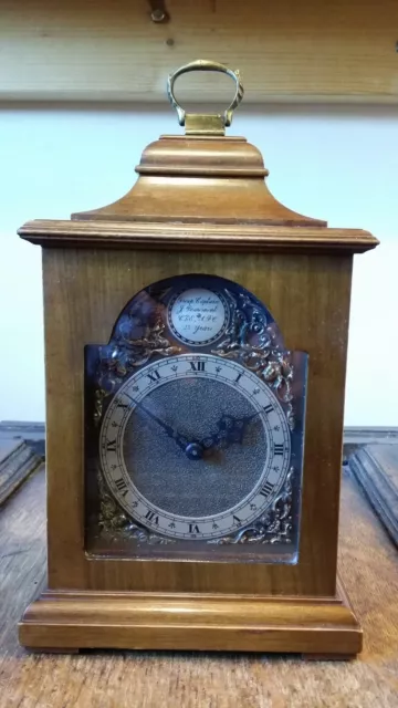 Vintage Rotherham Bracket Mantel Clock - 8 Day Walnut Platform Escapement Gwo