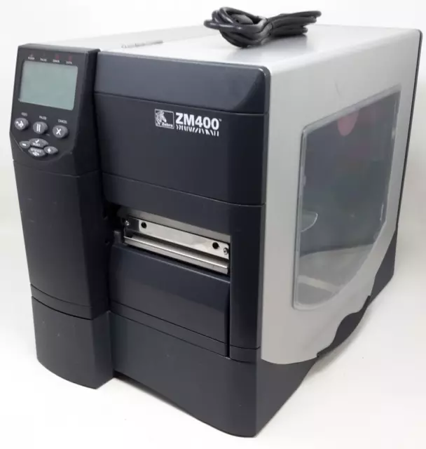 ZEBRA ZM400 INDUSTRIAL Thermal Barcode Label Printer 200dpi ZM400-2001 ...
