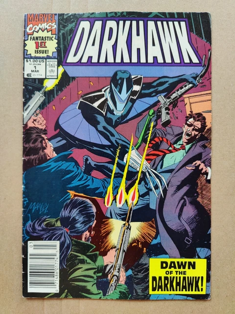 Darkhawk 1 Newsstand Marvel Comics 1991 1st Appearance VG Low Grade