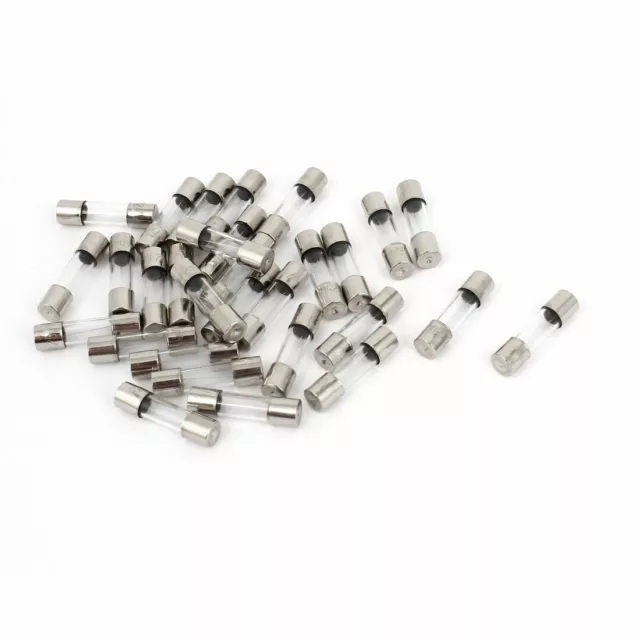 30 Pcs 250V 2A F2Al Type Fusion Rapide Tube Verre Fusibles 5mm X 20mm