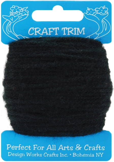 Paquete de 6 hilos artesanales Design Works 20 yardas-negro -100-36