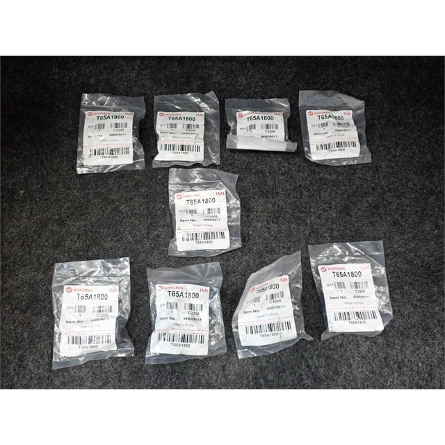 Norgren T65A1800 Shuttle Valve, 1/8" Ports, T65 Series, 10 BAR Max. Lot of 9