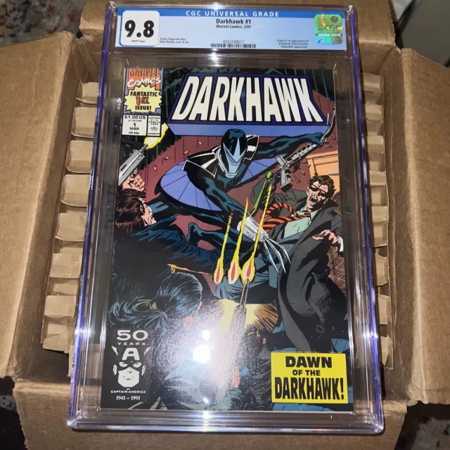 Darkhawk #1 CGC 9.8 WP; Marvel 1991; 1st App/Origin Darkhawk; Hobgoblin App; KEY
