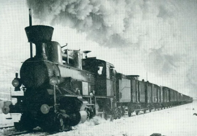 "Alte Foto-AK"- Dampflokomotive Südbahn-Reihe 60 Bahnhof Trient (Trento) um 1908