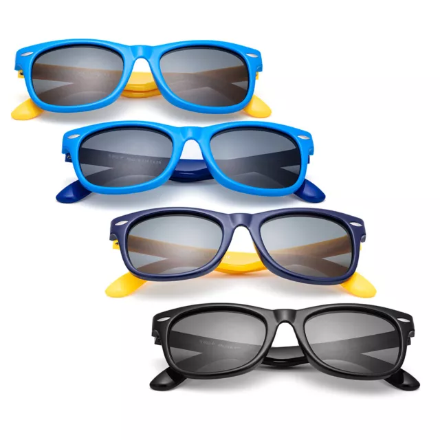 Lunettes de soleil monture bébé enfants enfants 100 % UV filles garçons lunettes flexibles extérieur 2