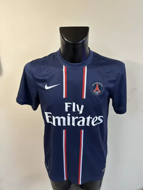 MAILLOT FOOT PSG + DRAPEAU  OCCASION TAILLE ( S )